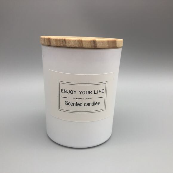 Soohogia Home Scented Jar Candles with Wooden Cover 13 oz All Natural Soy Candle - Picture 1 of 13